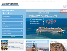 Tablet Screenshot of cruisepool.com